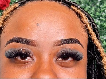 Brow and lash pairing close-up